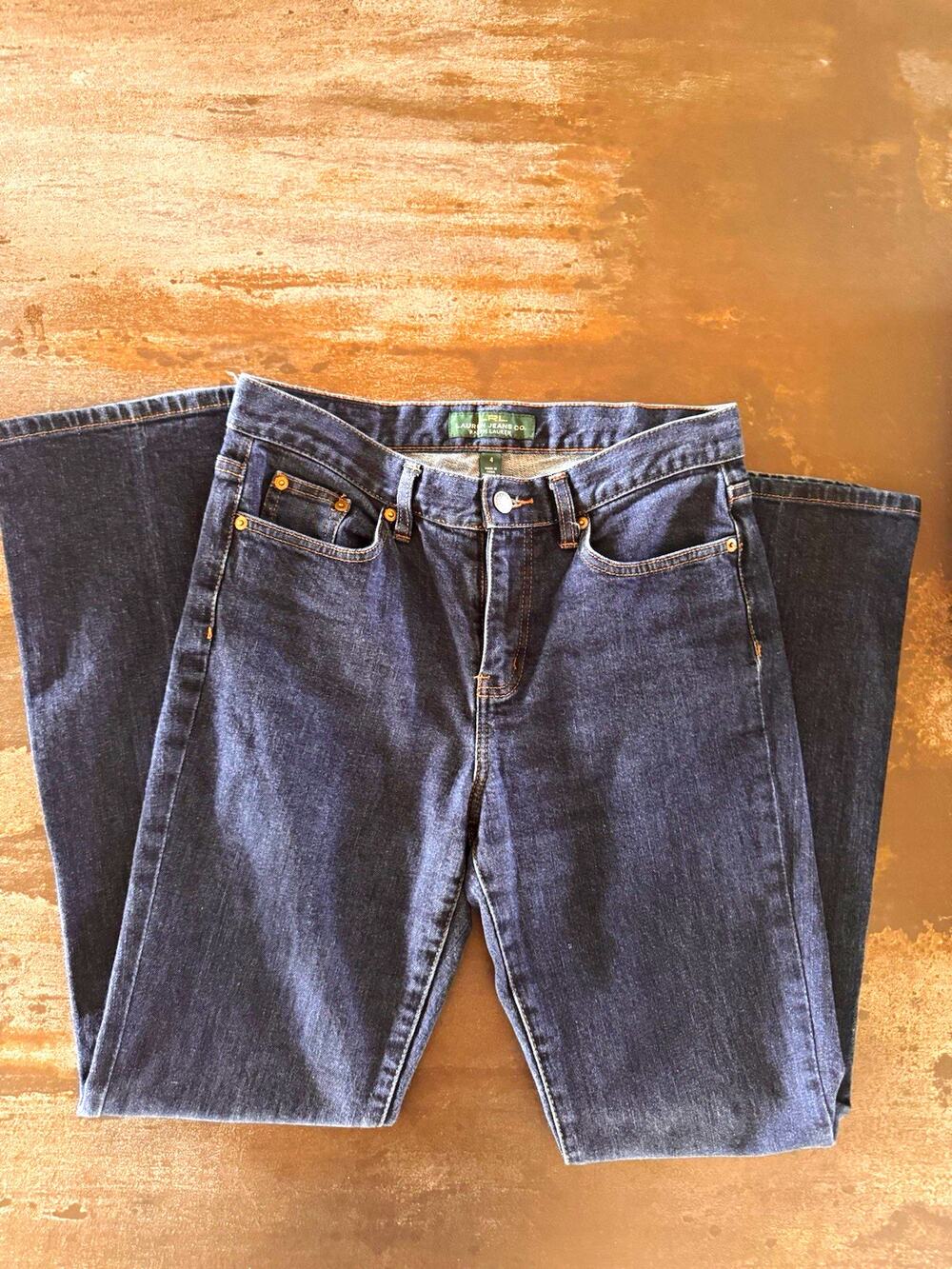 LRL Lauren Jeans Co Ralph Lauren women’s Bootcut Dark Wash Denim Jeans
